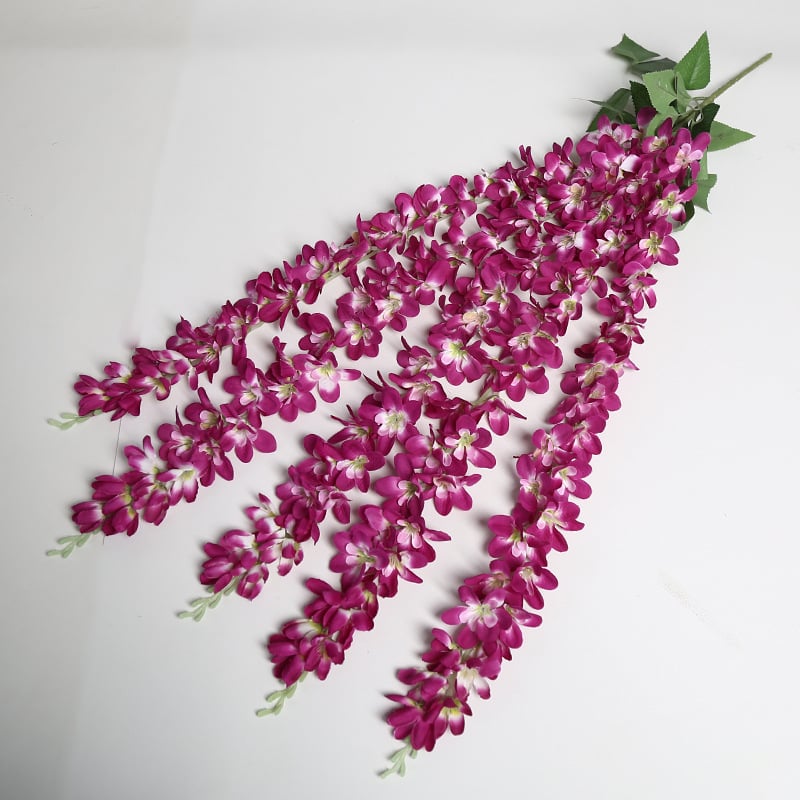 Zīda Magnolia sienas vainags kāzām un mājas dekoram — Lichao, modelis 5 forks of magnolia-1, zīda ziedi, Magnolia šķirne, kāzas, laukos, fotogrāfiju rekvizīti