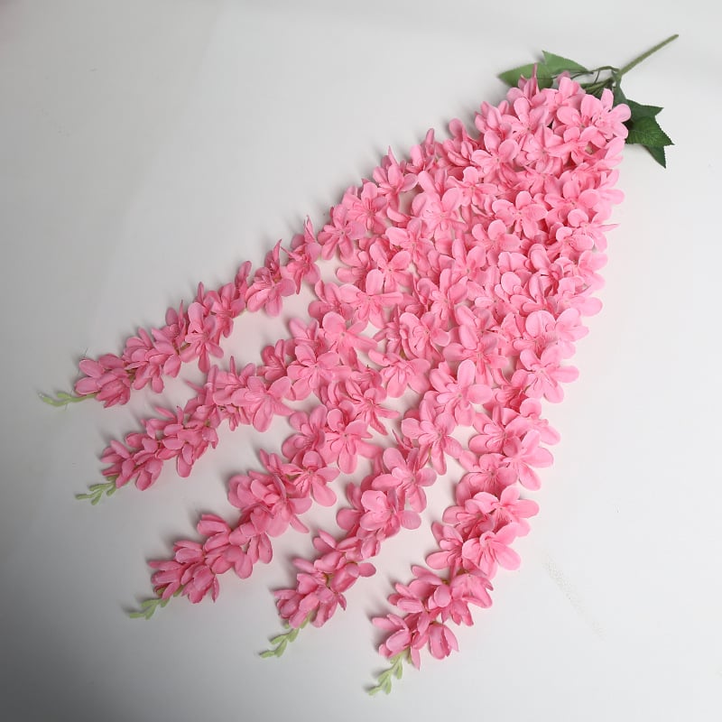 Zīda Magnolia sienas vainags kāzām un mājas dekoram — Lichao, modelis 5 forks of magnolia-1, zīda ziedi, Magnolia šķirne, kāzas, laukos, fotogrāfiju rekvizīti