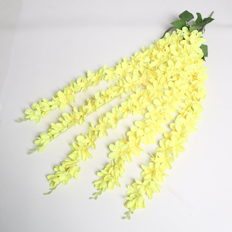 Zīda Magnolia sienas vainags kāzām un mājas dekoram — Lichao, modelis 5 forks of magnolia-1, zīda ziedi, Magnolia šķirne, kāzas, laukos, fotogrāfiju rekvizīti