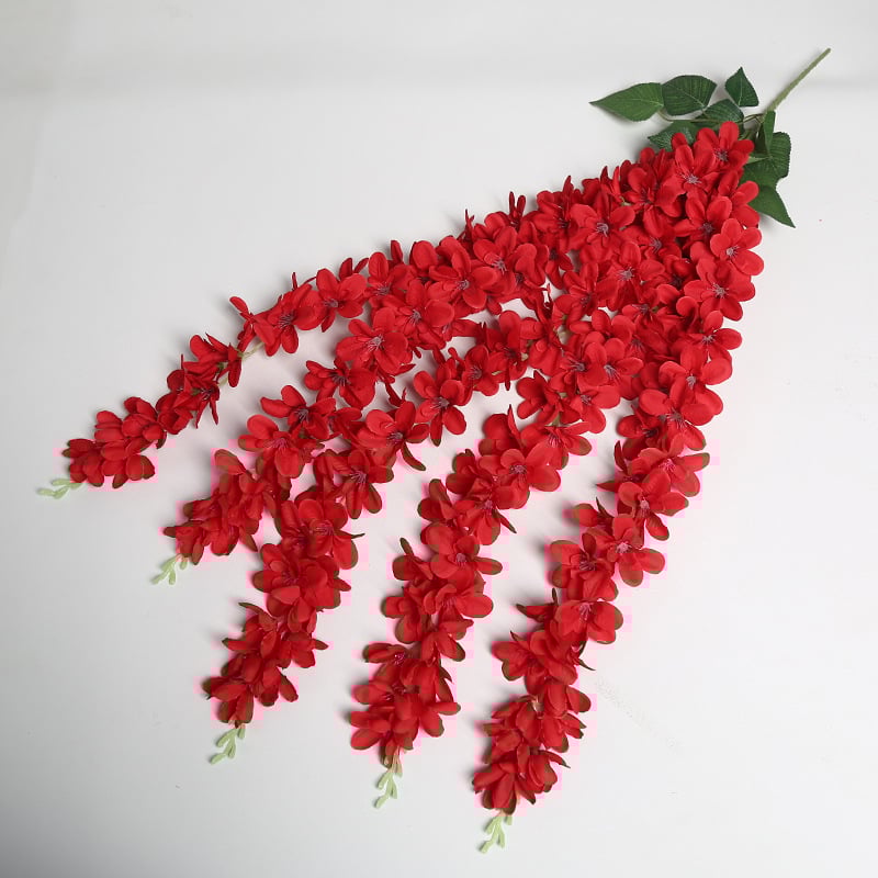 Zīda Magnolia sienas vainags kāzām un mājas dekoram — Lichao, modelis 5 forks of magnolia-1, zīda ziedi, Magnolia šķirne, kāzas, laukos, fotogrāfiju rekvizīti