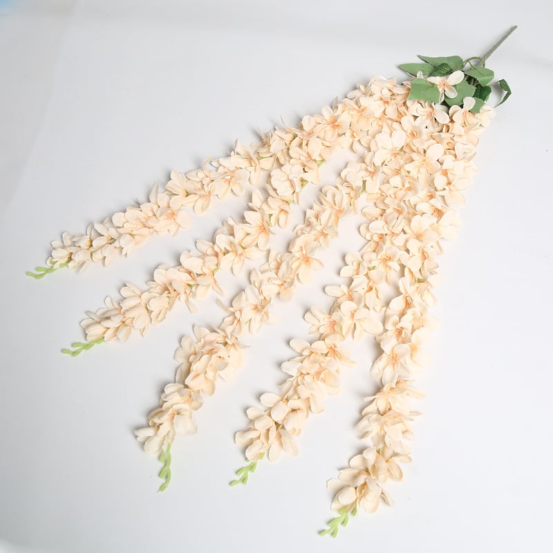 Zīda Magnolia sienas vainags kāzām un mājas dekoram — Lichao, modelis 5 forks of magnolia-1, zīda ziedi, Magnolia šķirne, kāzas, laukos, fotogrāfiju rekvizīti