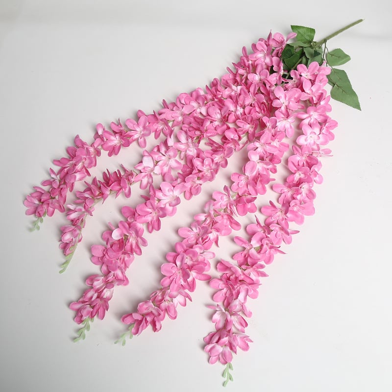 Zīda Magnolia sienas vainags kāzām un mājas dekoram — Lichao, modelis 5 forks of magnolia-1, zīda ziedi, Magnolia šķirne, kāzas, laukos, fotogrāfiju rekvizīti