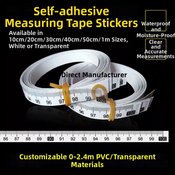 Pašlīmējošs caurspīdīgs lineāls ar centimetru skalu, ūdensizturīga uzlīme