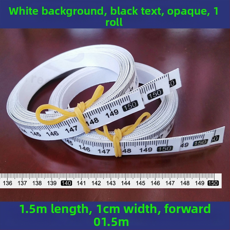 Pašlīmējošs caurspīdīgs lineāls ar centimetru skalu, ūdensizturīga uzlīme