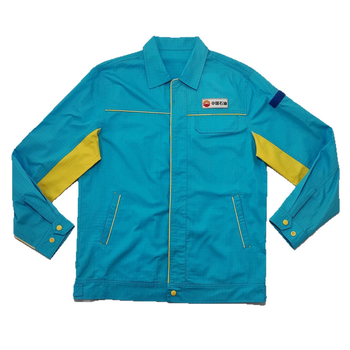 Ugniai atsparus darbo drabužių komplektas, pagrindinis audinys 100% medvilnė, siuvama pamušalas pagal užsakymą, vyriški drabužiai gamybai