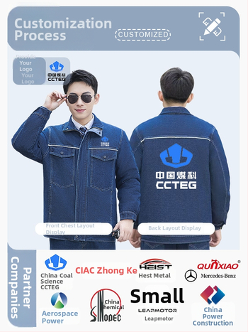 Žieminis darbinis švarkas iš 100% medvilnės, atsparus dėvėjimui ir nešvarumams, su nuimamais fliso pamušalu, skirtas suvirintojams ir logistikos darbuotojams