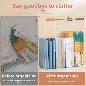 4–lygmens vertikalus bylų laikiklis, 36 skirsniai, PP medžiaga, modelis 9674, bylų organizatorius