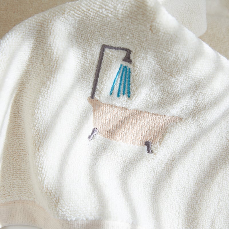 Medvilniniai rankšluosčiai kūnui ir veidui su vaikų animaciniu dizainu, 32s siūlai, plokščias audinys, 100–120 g/m², galimas pritaikytas siuvinėjimas