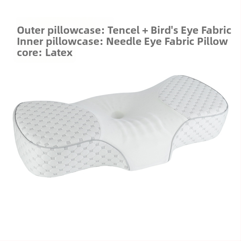 Steano lateksinė pagalvė su drugelio forma, natūralus lateksas >90%, pritaikomas apdorojimas, tinkama visoms sezonoms suaugusiems