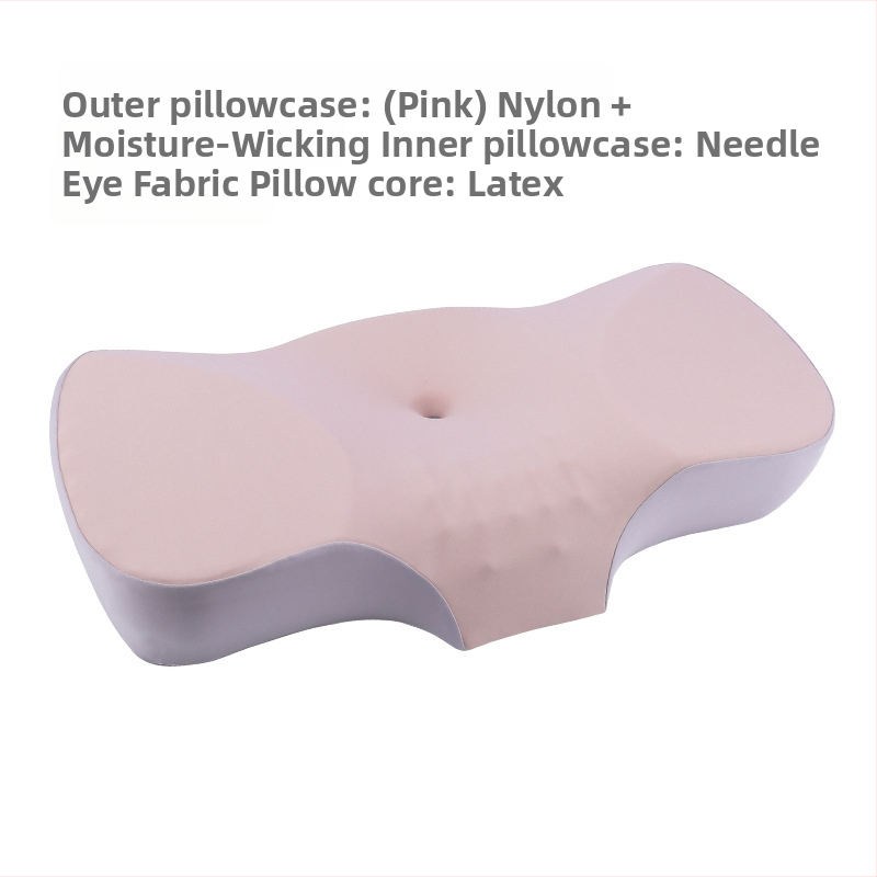 Steano lateksinė pagalvė su drugelio forma, natūralus lateksas >90%, pritaikomas apdorojimas, tinkama visoms sezonoms suaugusiems