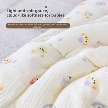 Beebi kärukäru matt – puuvillane istmepadi karikatüriga, kõigi aastaaegade jaoks, sobib 1–3-aastastele