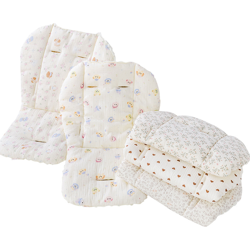 Мат за детска количка – памучен седалков възглавник с карикатурен дизайн, за всички сезони, подходящ за деца 1–3 години