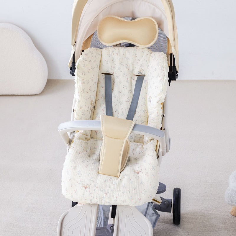 Мат за детска количка – памучен седалков възглавник с карикатурен дизайн, за всички сезони, подходящ за деца 1–3 години