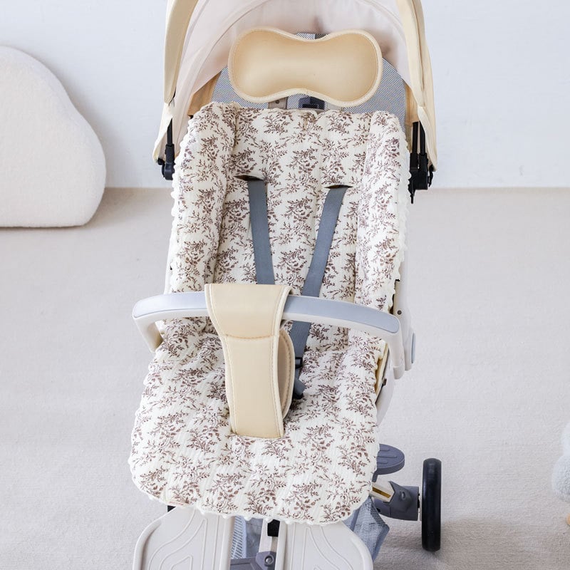 Мат за детска количка – памучен седалков възглавник с карикатурен дизайн, за всички сезони, подходящ за деца 1–3 години