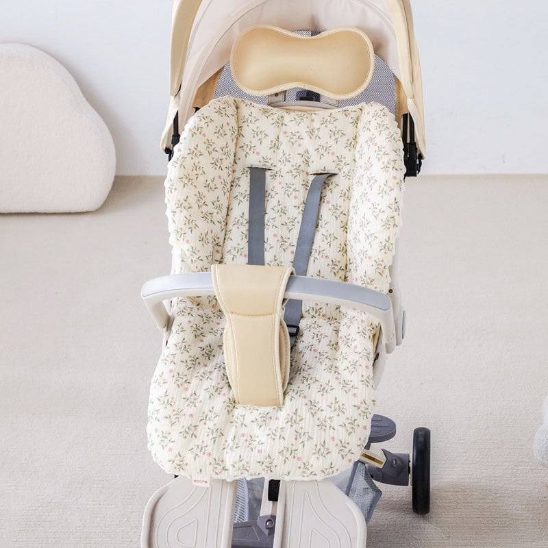 Мат за детска количка – памучен седалков възглавник с карикатурен дизайн, за всички сезони, подходящ за деца 1–3 години