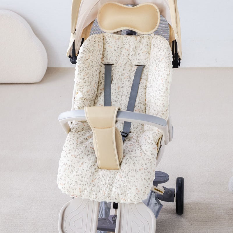 Мат за детска количка – памучен седалков възглавник с карикатурен дизайн, за всички сезони, подходящ за деца 1–3 години