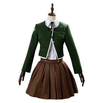 Danganronpa Fumika Shinonome cosplay mokyklos uniformos rinkinys – moterims, poliesterio mišinys 50/50, 2025 m. pavasaris