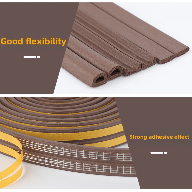 Уплътнител за рамка на врата – безшумна лента за фуги, лепяща лента за врати и прозорци, Milky, 1 бр., Баркод: 001, Частна марка: Да, Внос: Не