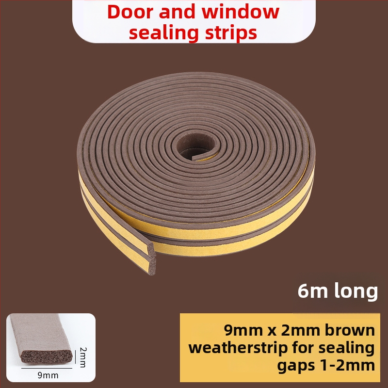 Уплътнител за рамка на врата – безшумна лента за фуги, лепяща лента за врати и прозорци, Milky, 1 бр., Баркод: 001, Частна марка: Да, Внос: Не