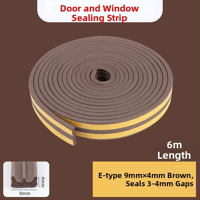 Уплътнител за рамка на врата – безшумна лента за фуги, лепяща лента за врати и прозорци, Milky, 1 бр., Баркод: 001, Частна марка: Да, Внос: Не