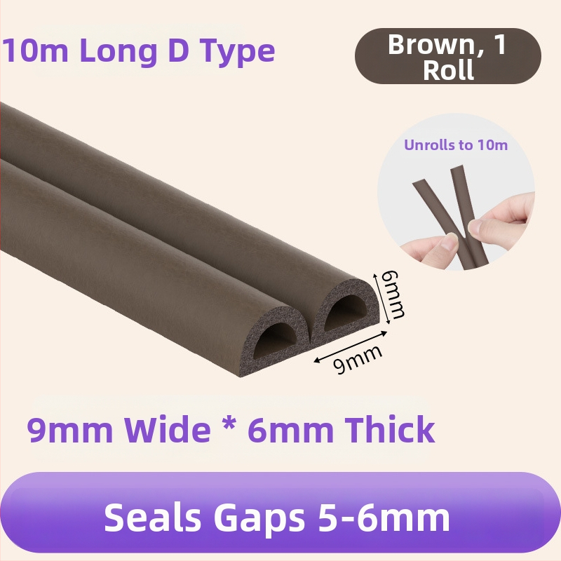 Уплътнител за рамка на врата – безшумна лента за фуги, лепяща лента за врати и прозорци, Milky, 1 бр., Баркод: 001, Частна марка: Да, Внос: Не