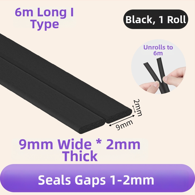 Уплътнител за рамка на врата – безшумна лента за фуги, лепяща лента за врати и прозорци, Milky, 1 бр., Баркод: 001, Частна марка: Да, Внос: Не