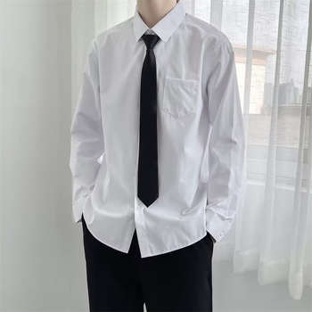 Muška košulja, japanski retro stil, ležerni kroj, dugi rukav, ovratnik s reverom