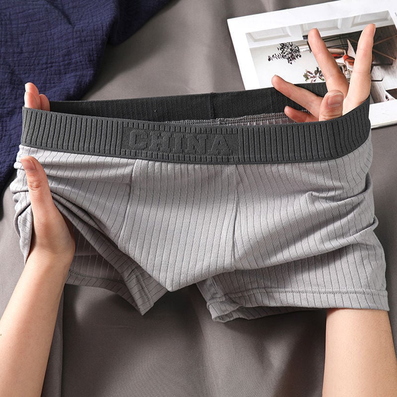 Мъжки боксерки: дишащ памук 90–95%, трикотаж, средна талия, антибактериални, оформящ силуета