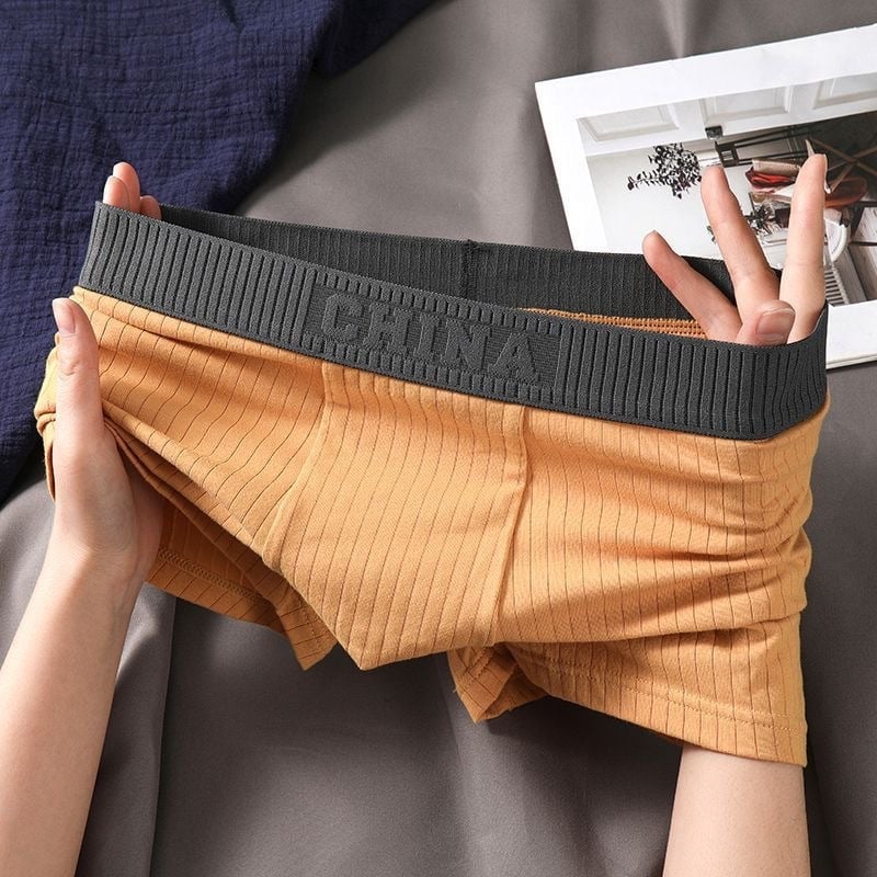 Мъжки боксерки: дишащ памук 90–95%, трикотаж, средна талия, антибактериални, оформящ силуета