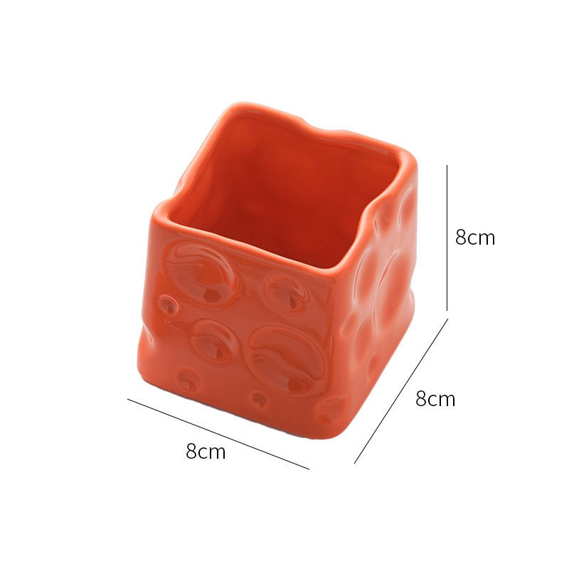 Керамична настолна кутия за съхранение, без капак, обем 18 л, модерен минималистичен стил, подходяща за дневна, спалня и кабинет