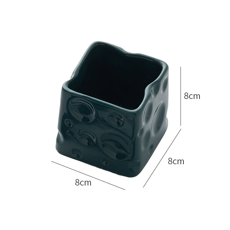 Керамична настолна кутия за съхранение, без капак, обем 18 л, модерен минималистичен стил, подходяща за дневна, спалня и кабинет