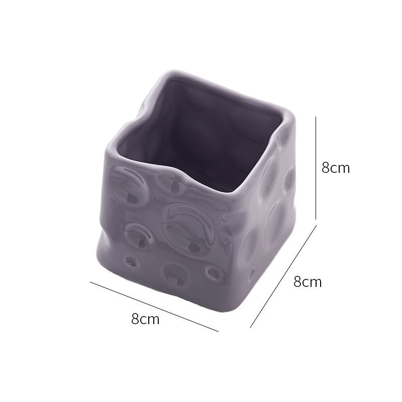 Керамична настолна кутия за съхранение, без капак, обем 18 л, модерен минималистичен стил, подходяща за дневна, спалня и кабинет