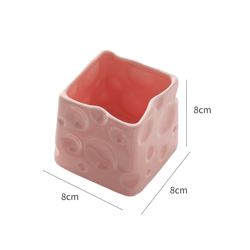 Керамична настолна кутия за съхранение, без капак, обем 18 л, модерен минималистичен стил, подходяща за дневна, спалня и кабинет