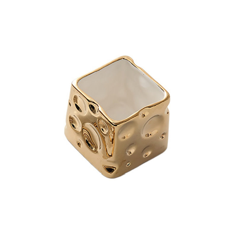 Керамична настолна кутия за съхранение, без капак, обем 18 л, модерен минималистичен стил, подходяща за дневна, спалня и кабинет