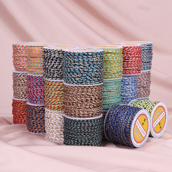 Жична тел за бижута — ръчно преплетена връв, народен стил, благородна шарка (Тип: Жична тел; Материал: Връв; Обработка: ръчно преплетена; Стил: народен; Шарка: благородна)