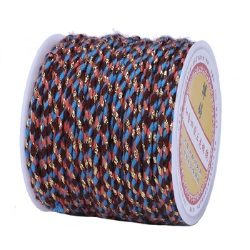 Жична тел за бижута — ръчно преплетена връв, народен стил, благородна шарка (Тип: Жична тел; Материал: Връв; Обработка: ръчно преплетена; Стил: народен; Шарка: благородна)