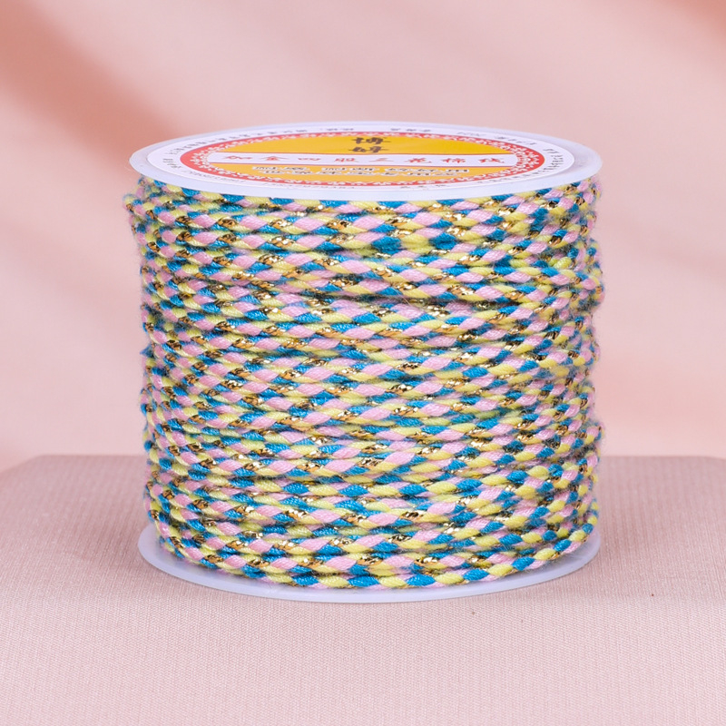 Жична тел за бижута — ръчно преплетена връв, народен стил, благородна шарка (Тип: Жична тел; Материал: Връв; Обработка: ръчно преплетена; Стил: народен; Шарка: благородна)