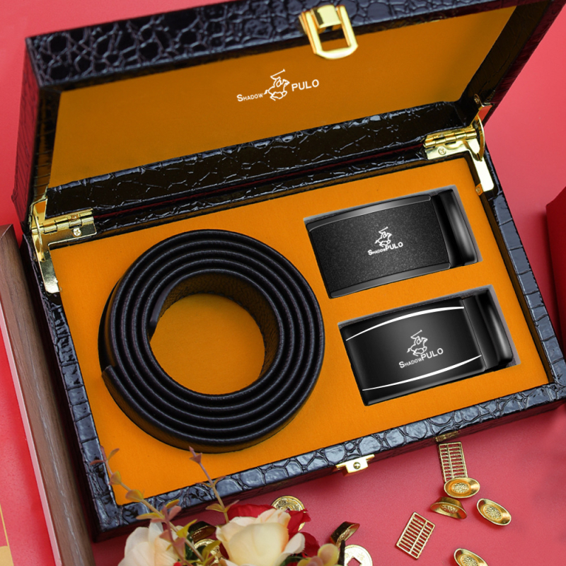 Paul Light Luxury ανδρική ζώνη με μοτίβο κροκοδειλου και αυτόματο κούμπωμα – κούμπωμα από κράμα, χειροποίητη, εθνο-εξωτικό στυλ