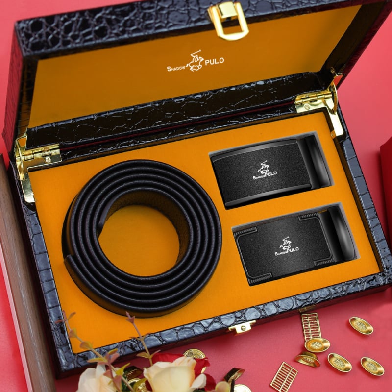 Paul Light Luxury ανδρική ζώνη με μοτίβο κροκοδειλου και αυτόματο κούμπωμα – κούμπωμα από κράμα, χειροποίητη, εθνο-εξωτικό στυλ