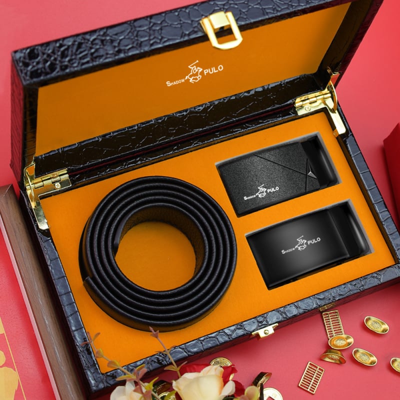 Paul Light Luxury ανδρική ζώνη με μοτίβο κροκοδειλου και αυτόματο κούμπωμα – κούμπωμα από κράμα, χειροποίητη, εθνο-εξωτικό στυλ