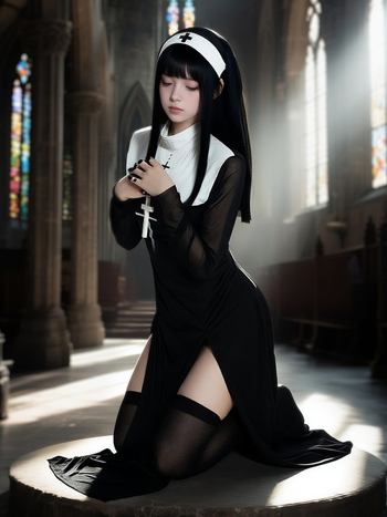 Halloween suaugusiųjų seksuali vienuolės cosplay kostiumas – moterims 18–24 metų, poliesteris, 70-80% sudėtis, ruduo 2025