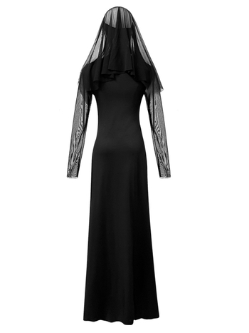 Halloween suaugusiųjų seksuali vienuolės cosplay kostiumas – moterims 18–24 metų, poliesteris, 70-80% sudėtis, ruduo 2025