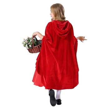 Raudonosios kepuraitės cosplay kostiumas scenos dramoje - moterims, poliesterio audinys 90–95%, prekių ženklas Hiru