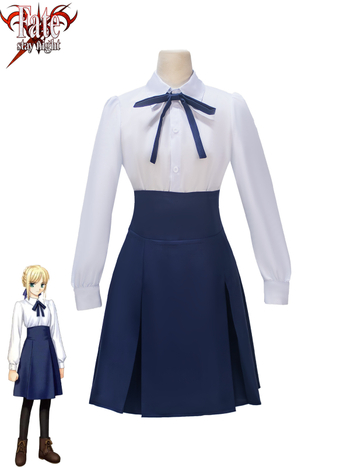 Cosplay kostiumas Saber iš Fate/stay night – japonų stiliaus kasdienė apranga, 2025 m. ruduo, poliesterio audinys, dramos ir anime/vaidmenų žaidimų cosplay