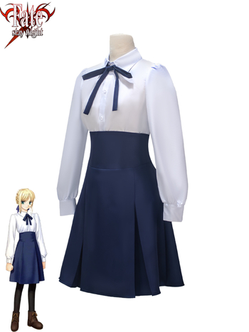 Cosplay kostiumas Saber iš Fate/stay night – japonų stiliaus kasdienė apranga, 2025 m. ruduo, poliesterio audinys, dramos ir anime/vaidmenų žaidimų cosplay