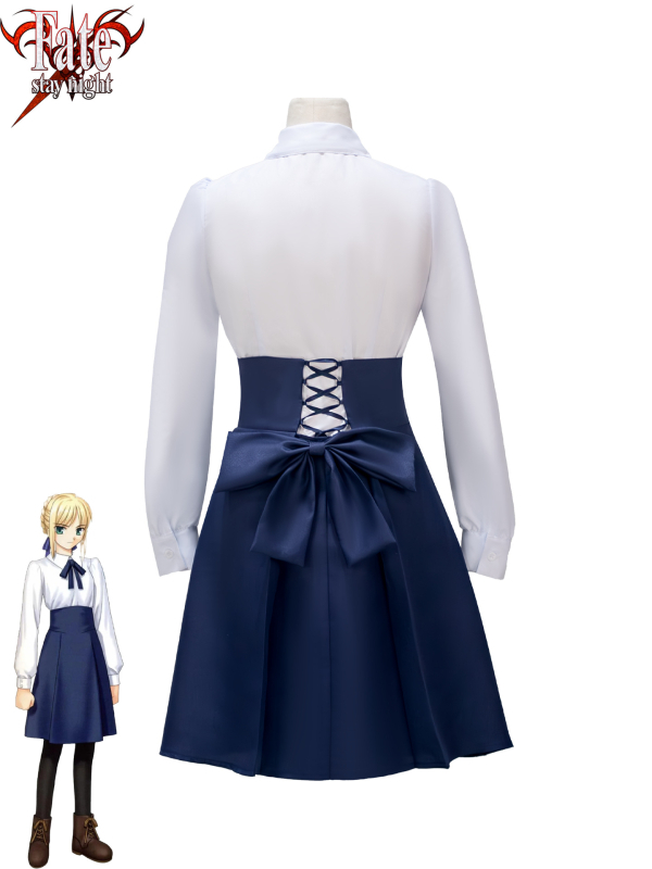 Cosplay kostiumas Saber iš Fate/stay night – japonų stiliaus kasdienė apranga, 2025 m. ruduo, poliesterio audinys, dramos ir anime/vaidmenų žaidimų cosplay