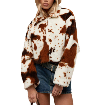 Nazada fleece kardiganas su spausdinta, 95% poliesteris, elastanas <30%, žiema 2025