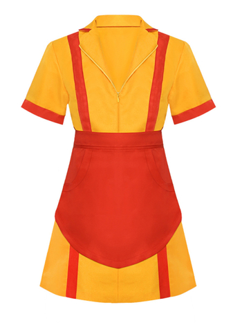 Cosplay tarnaitės kostiumas barui ir greitam maistui – poliesteris, 2025 m. ruduo, prekės ženklas Comic Friends, gatvės stilius