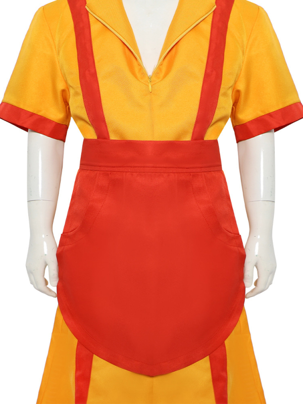 Cosplay tarnaitės kostiumas barui ir greitam maistui – poliesteris, 2025 m. ruduo, prekės ženklas Comic Friends, gatvės stilius