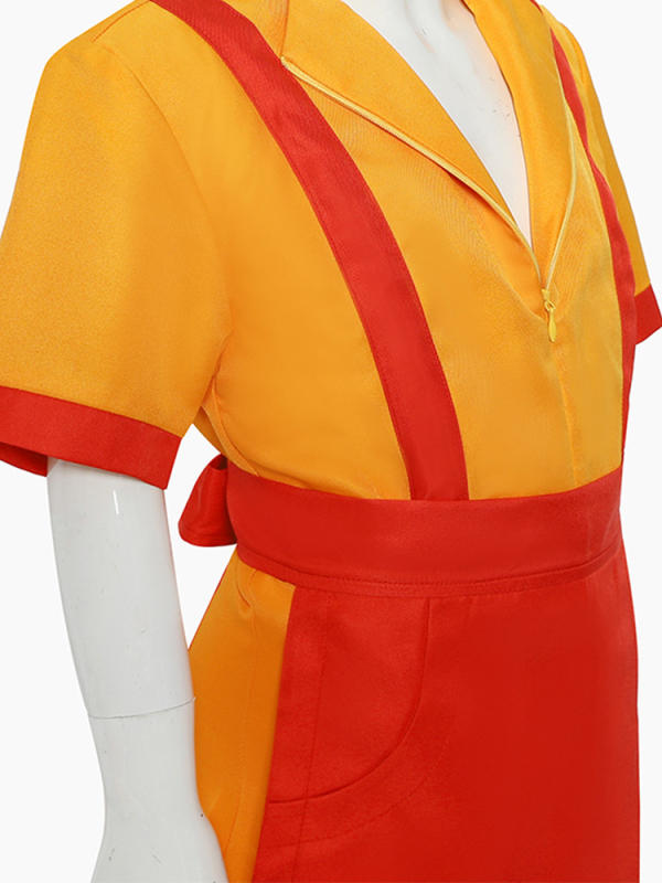 Cosplay tarnaitės kostiumas barui ir greitam maistui – poliesteris, 2025 m. ruduo, prekės ženklas Comic Friends, gatvės stilius